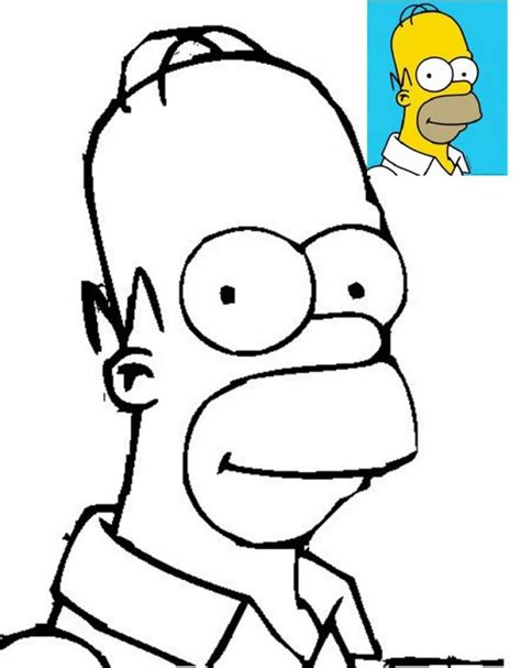 los simpsons para colorear|homero simpson para colorear.